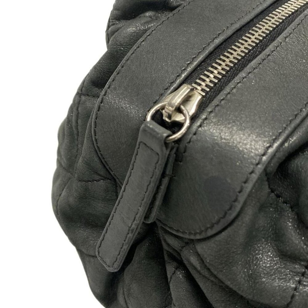 ★SOLD★ Chanel Shoulder Bag Quilted Black Chain Vintage Silver - Picture 11 of 15